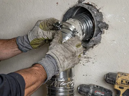 Dryer Vent Hose Installation in New Fairfield