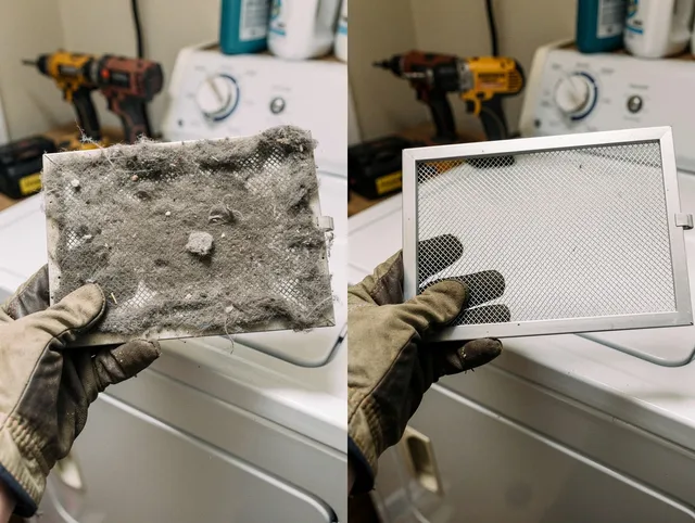Professional lint trap cleaning by New Fairfield Dryer Vent Cleaning in New Fairfield