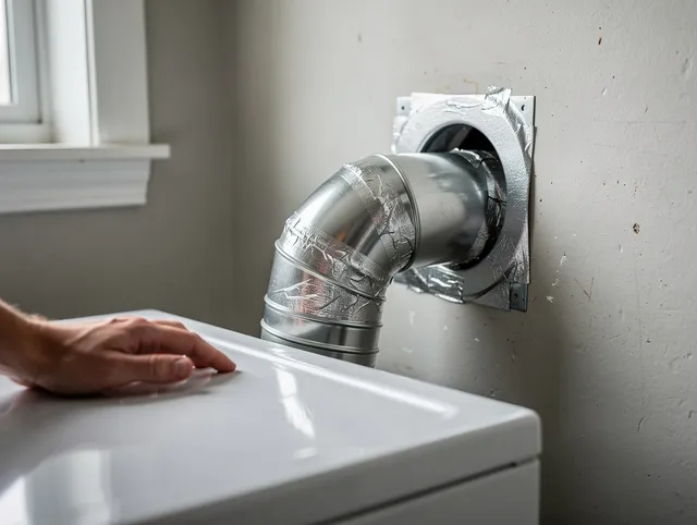 New Fairfield Dryer Vent Cleaning expert performing professional dryer vent repair and installation in New Fairfield