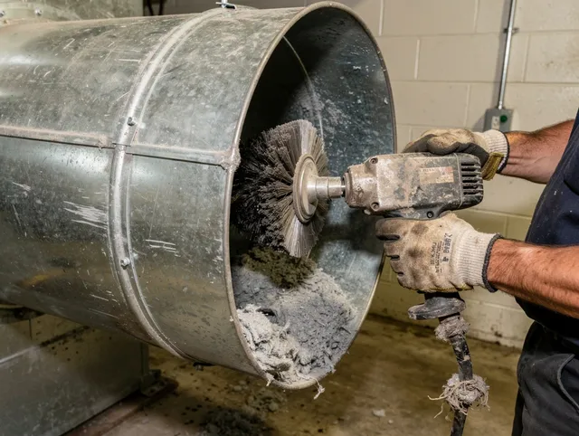 Industrial-grade dryer vent cleaning by New Fairfield Dryer Vent Cleaning in New Fairfield