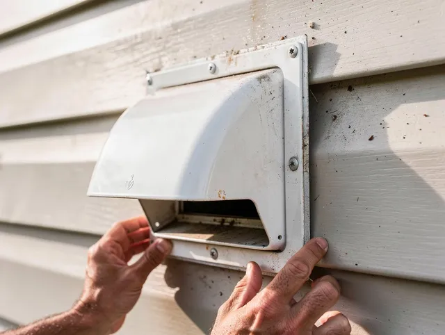 New Fairfield Dryer Vent Cleaning technician delivering thorough residential dryer vent cleaning service in New Fairfield